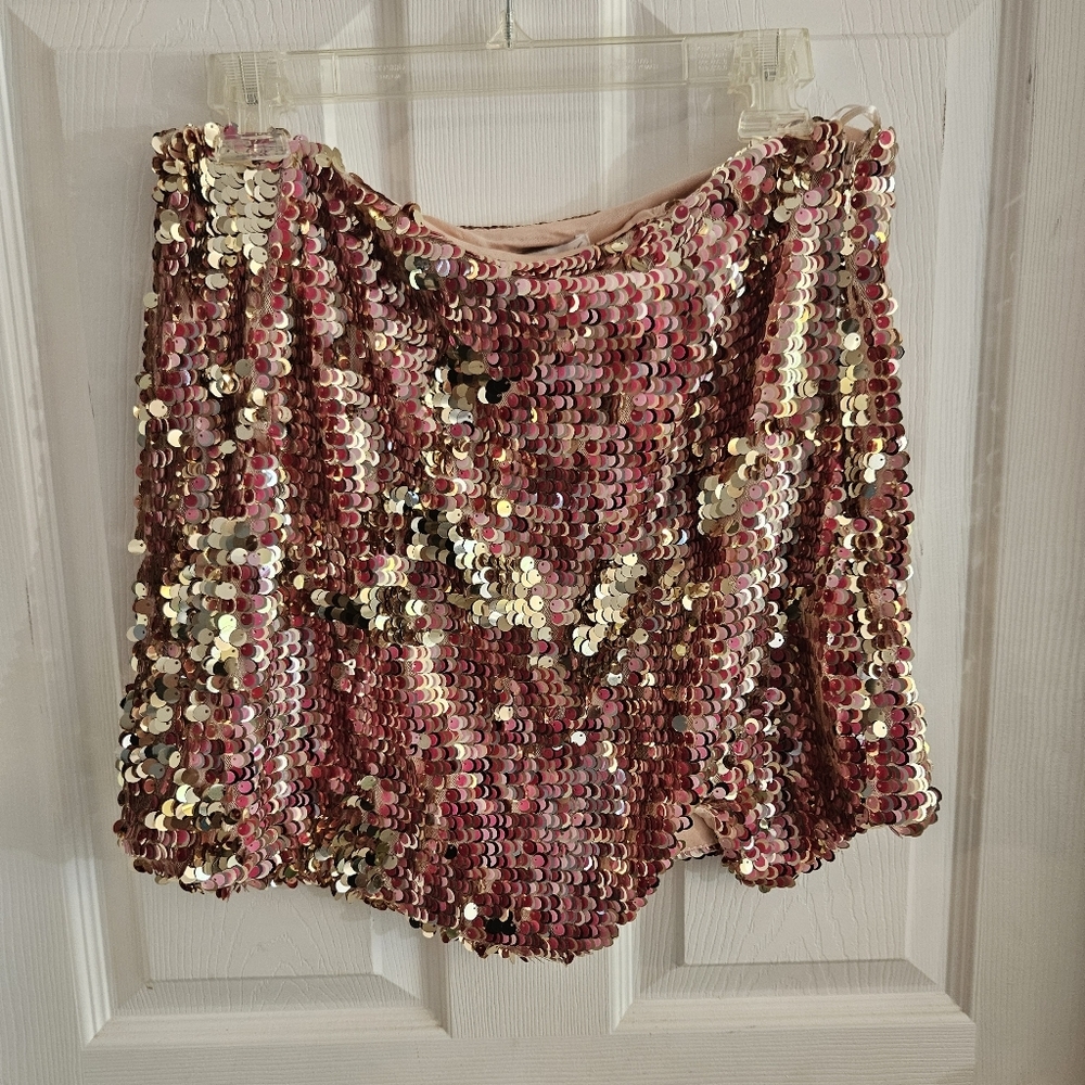 Glamorous Pink Sequin Mini Skirt